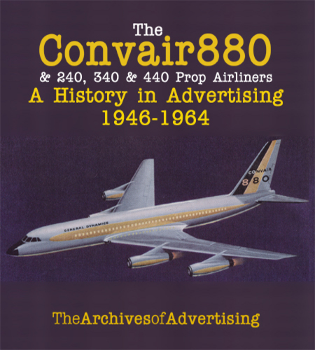 Image for Convair 880 240 340 airliner ad CD: 50+ different ads