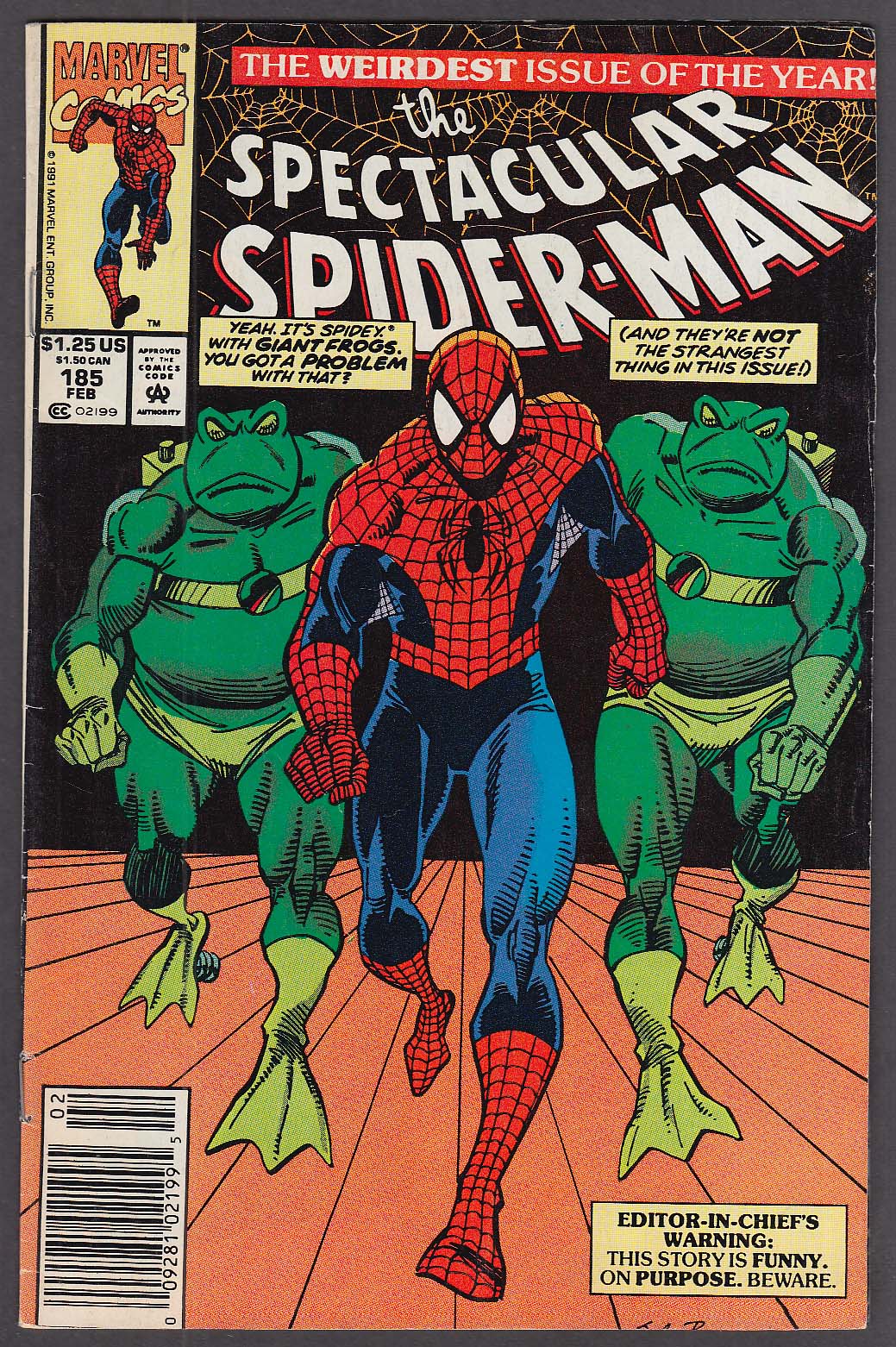 Spectacular Spider Man 185 Marvel Comic Book 2 1992