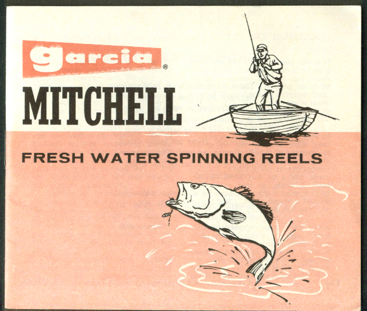 Garcia Mitchell Fresh Water Spinning Reels Instruction Manual 1970s