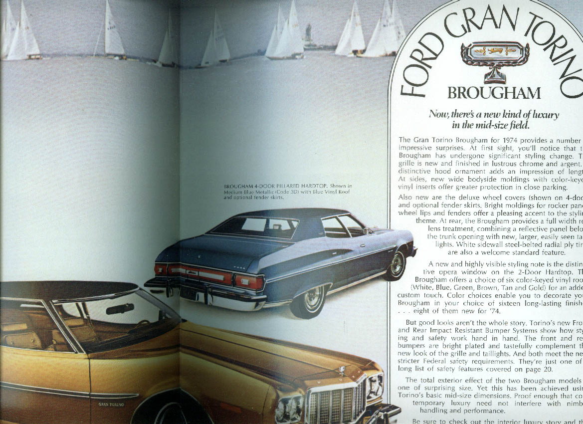 1974 Ford Torino Brochure Gran Torino/Brougham/Wagon 