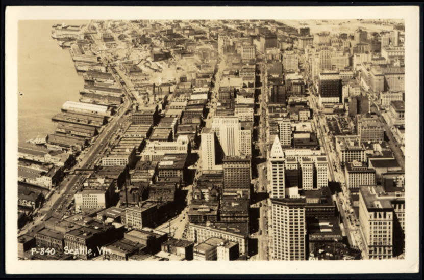 RPPC Aerial View COPACABANA Rio De Janeiro Brasil Coast Brazil Postcard 1960