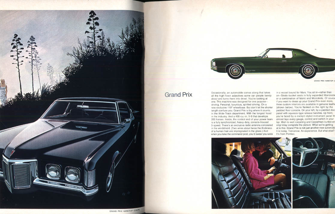 1969 Pontiac Full Line including Firebird Colors  & Upholstery Brochure PROSPEKT 