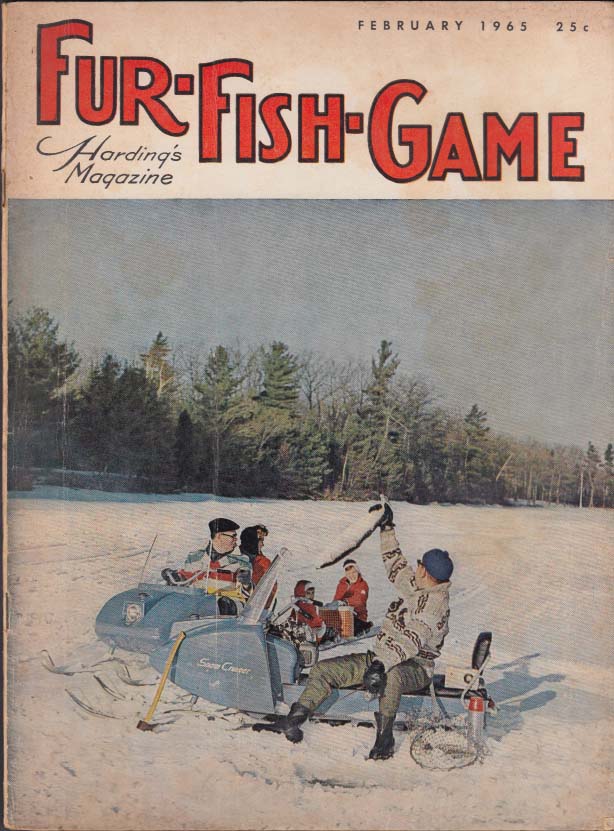 FUR-FISH-GAME 2 1965 Wing Shooters Bass on the Rocks Coyote & other  predators