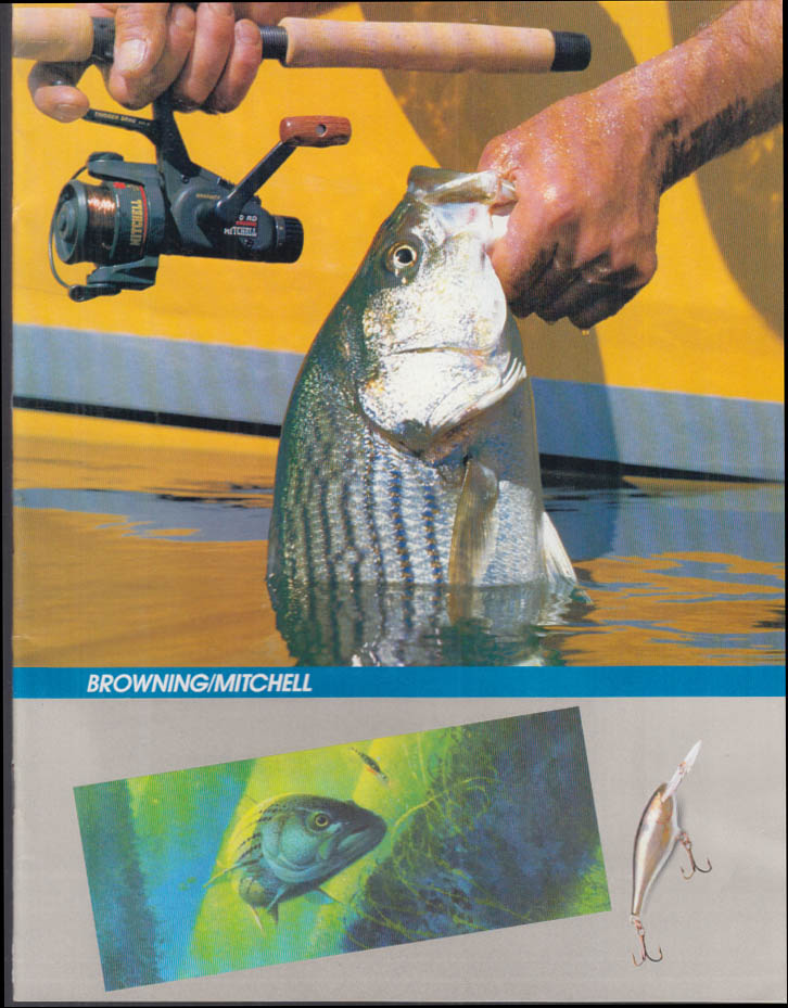 Browning / Mitchell Fishing equipment catalog 7 1984 fly spincast rods  reels &c