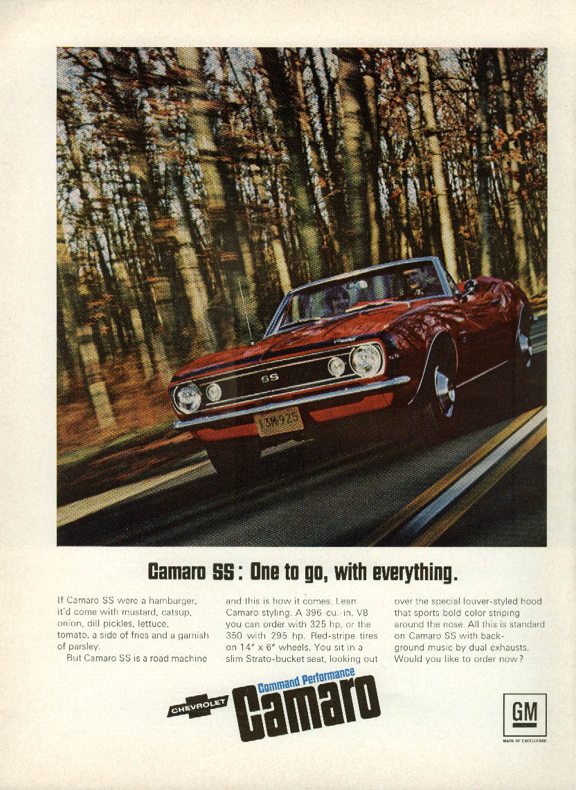 Image for Camaro SS : One to go, with everything ad 1967 New Yorker