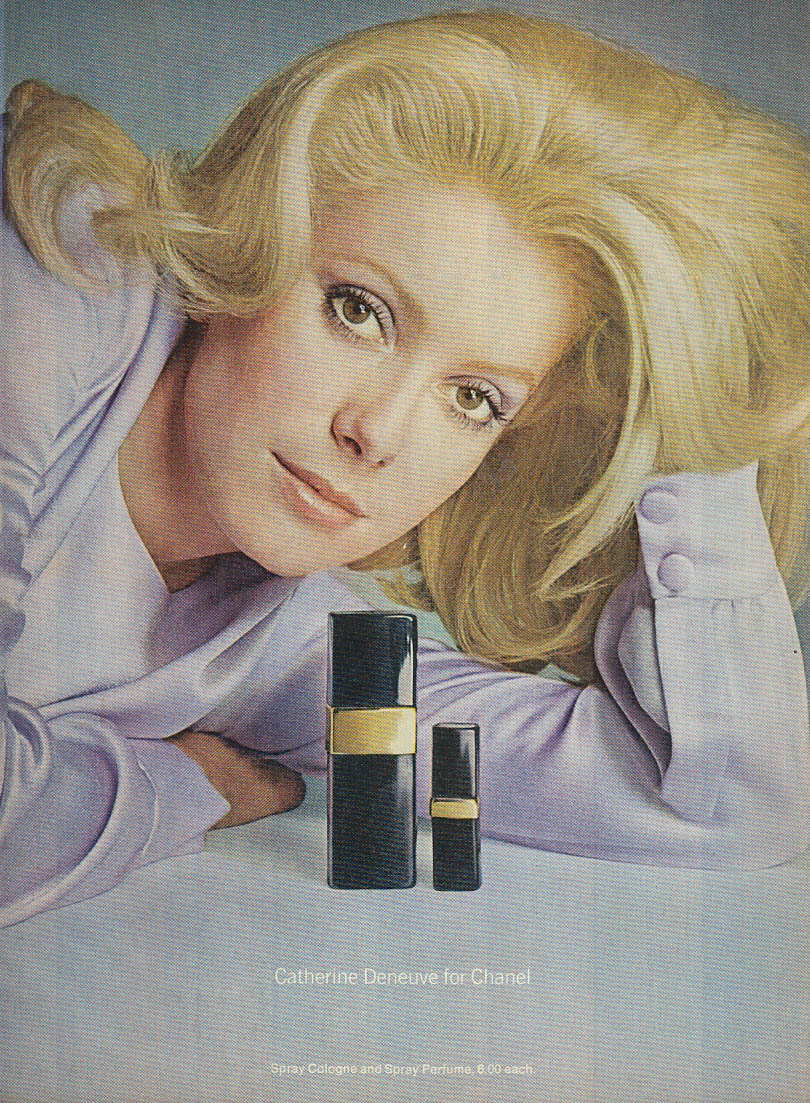 Musings from Marilyn » Catherine Deneuve for Chanel No.5 Perfume, 1975