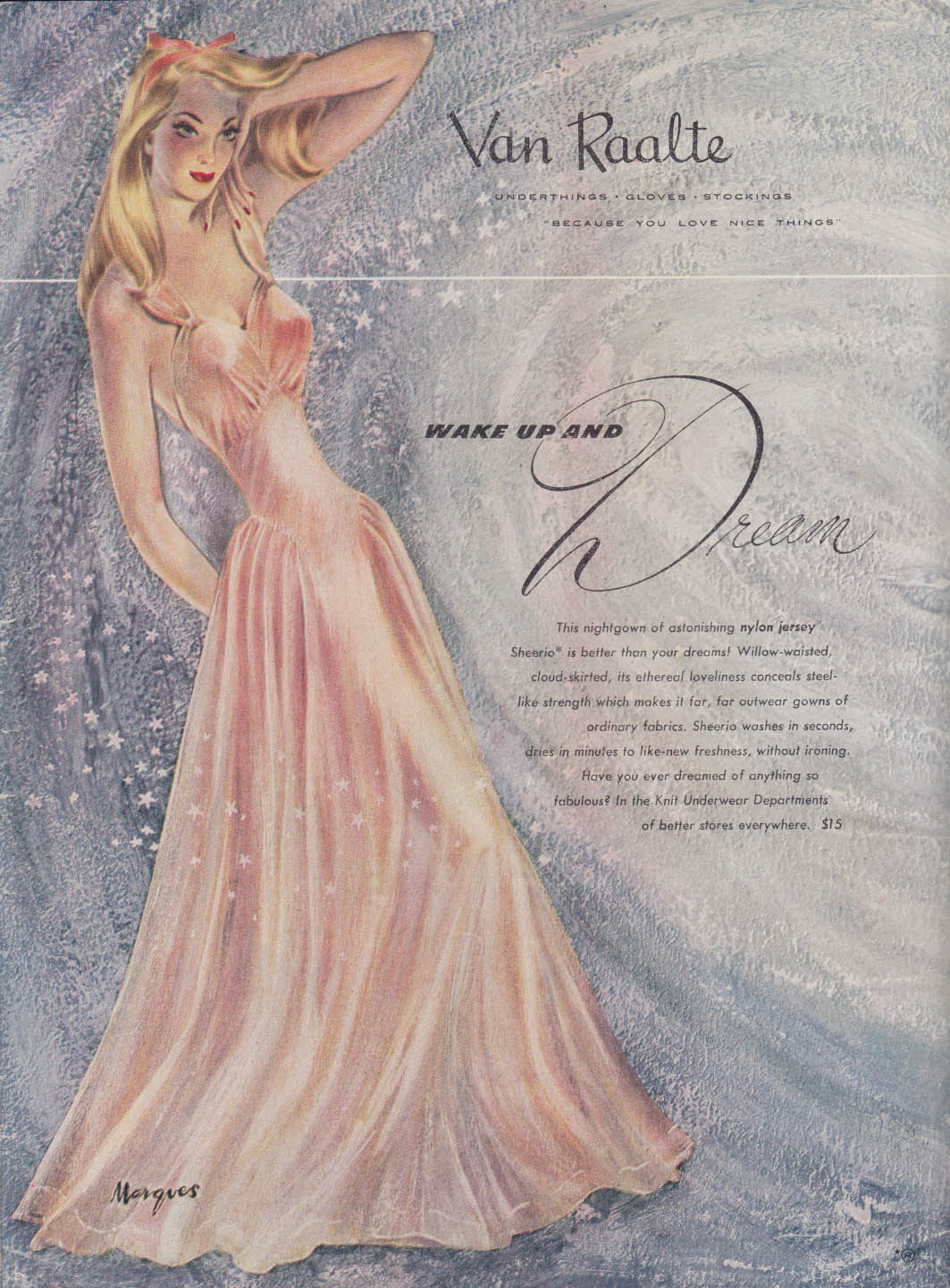 Here's self-service beauty Warner's Bra ad 1956 GH