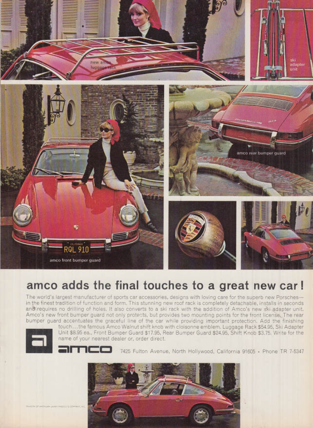 Image for Amco adds the final touch to the Porsche 912 ad 1966
