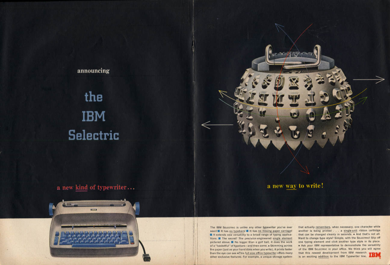 Image for Announcing the IBM Selectric Typewriter A new way to write ad 1961 T
