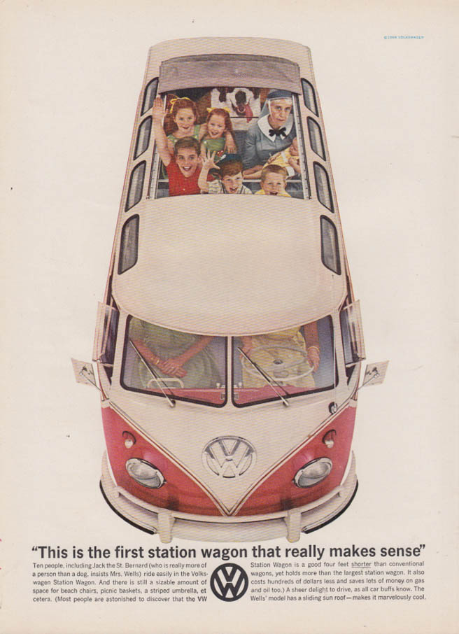Image for A smarter way to go Volkswagen Station Wagon ad 1959 1960 NY