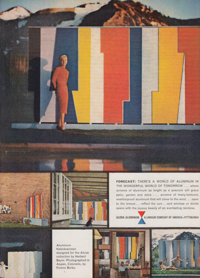 Image for Forecast: Alcoa Aluminum Kaleidoscreen by Herbert Bayer ad 1958