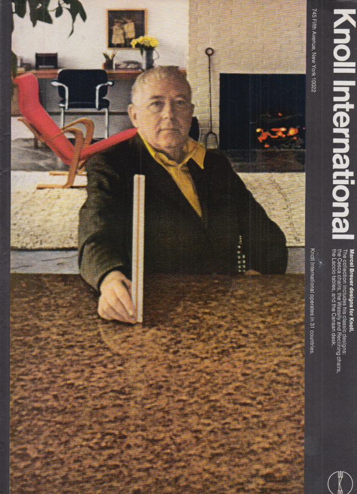 Image for Marcel Beuer designs for Knoll International ad 1970 NY