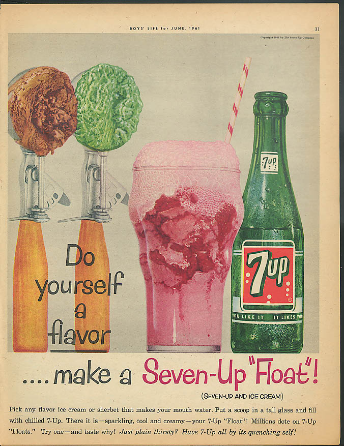 Image for Do yourself a flavor - make a Seven-Up Float ad 1961