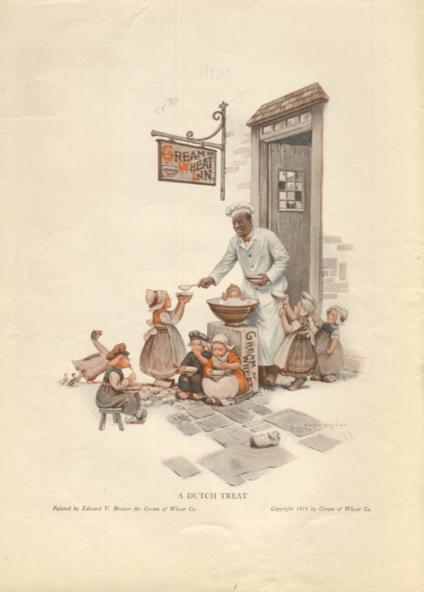 Image for A Dutch Treat Cream of Wheat Rastus ad 1915 little Dutch children MP