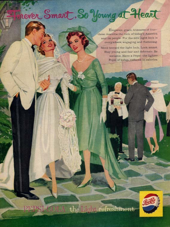 Image for Forever Smart So Young at Heart Pepsi-Cola ad 1959 wedding reception