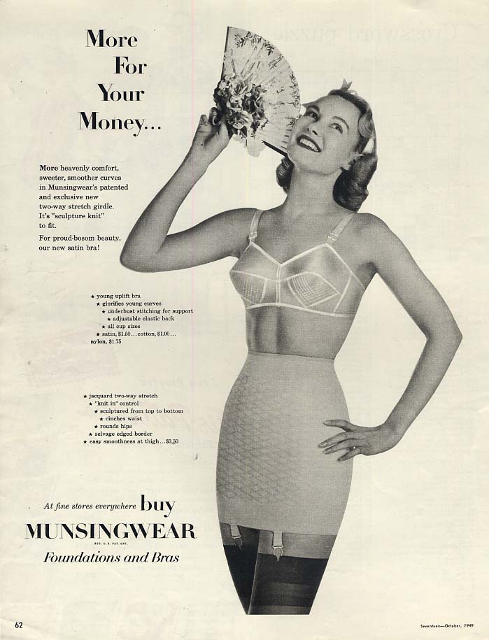 More For Your Money - Munsingwear Bra & Girdle ad 1949 17