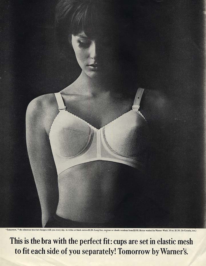 The bra with the perfect fit Warner's Tomorrow Bra ad 1961 LHJ