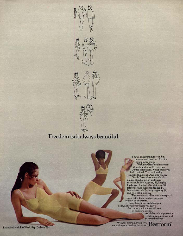 Freedom isnt always beautiful - Bestform Bra & Girdle ad 1969 17