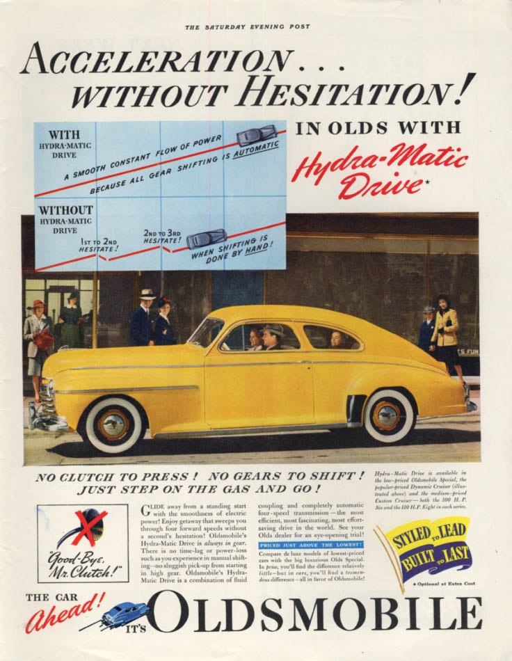 Image for Acceleration without hesitation! Oldsmobile 2-door Cruiser fastback ad 1941 SEP