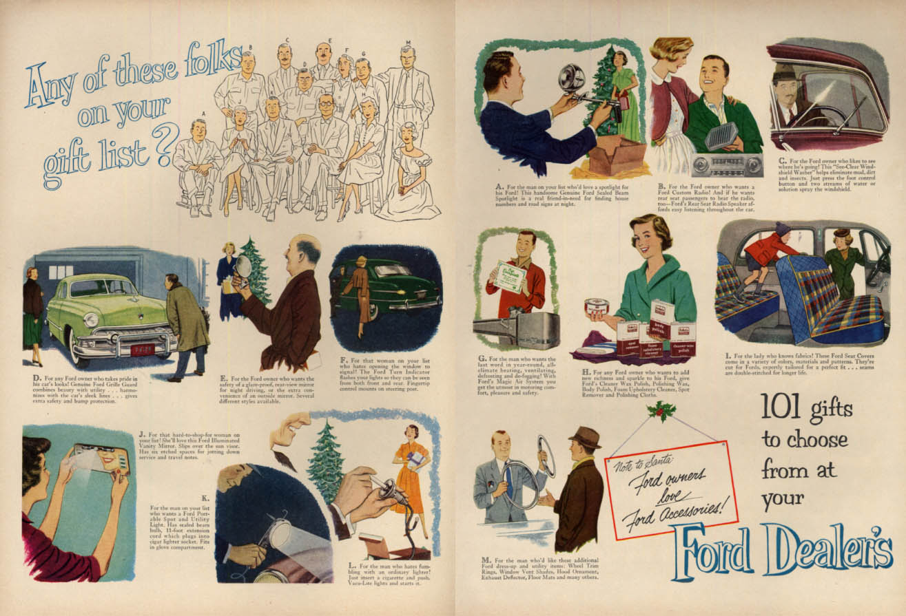 Image for 101 gifts to choose from your Ford Dealer ad 1951 L