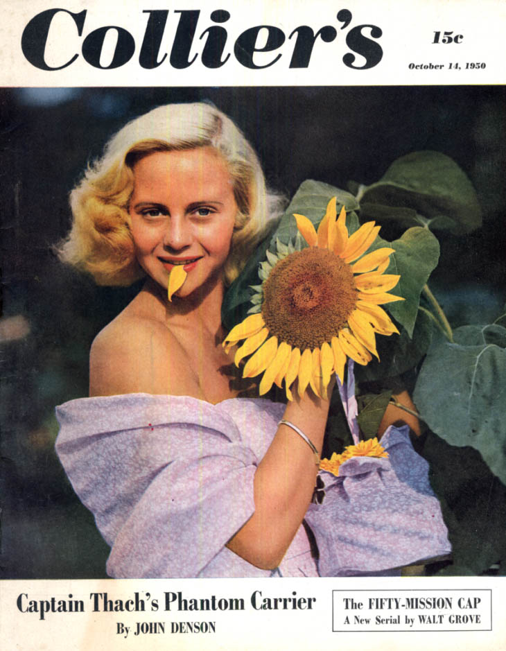 Image for COLLIER'S COVER 10/14 1950 Powers model Norma Eberhardt Oakhurst NY by de Dienes