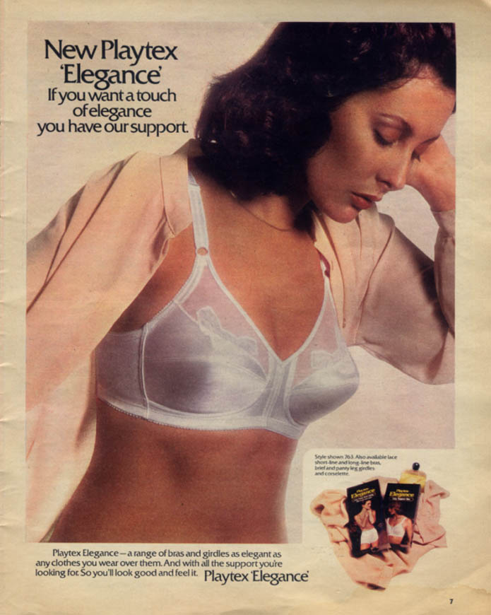 If you want a touch of elegance: Playtex Elegance Bra ad 1981
