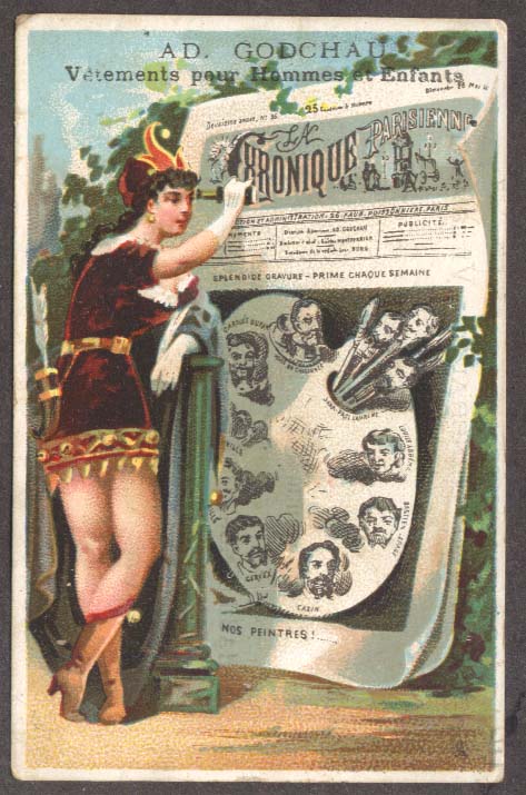 Image for Ad Godchau Clothing Paris Chronique trade card