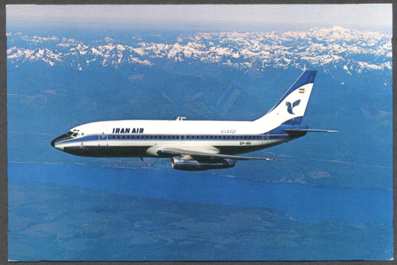 Iran Air Airlines Boeing 737 EP IRG Airline Issue Postcard