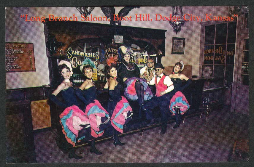 Long Branch Saloon Boot Hill Dodge City Kitty Bartender KS