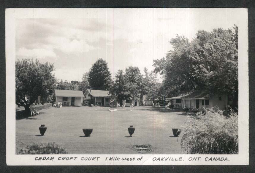 Canada Postcard  RPPC View of  Cedar Croft Camp in Ontario 