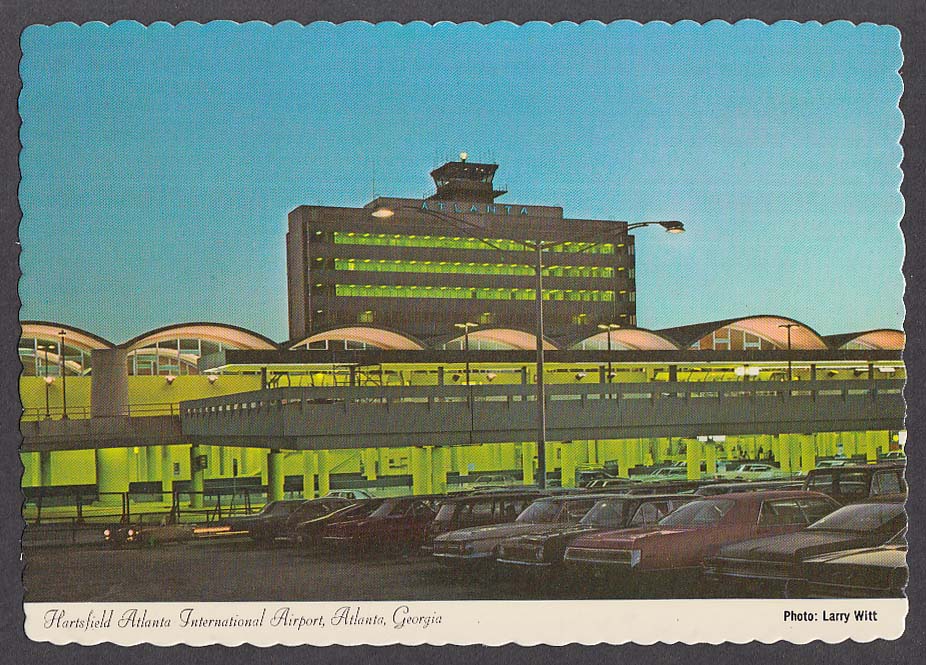 Hartsfield Atlanta International Airport Atlanta Ga Postcard 1960s