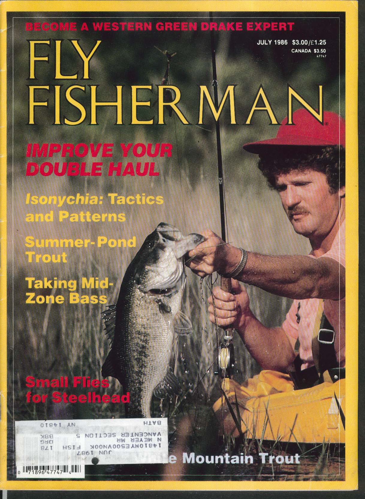 FLY FISHERMAN Double Haul Isonychia Tactics Trout Mid-Zone Bass Steelhead 7  1986