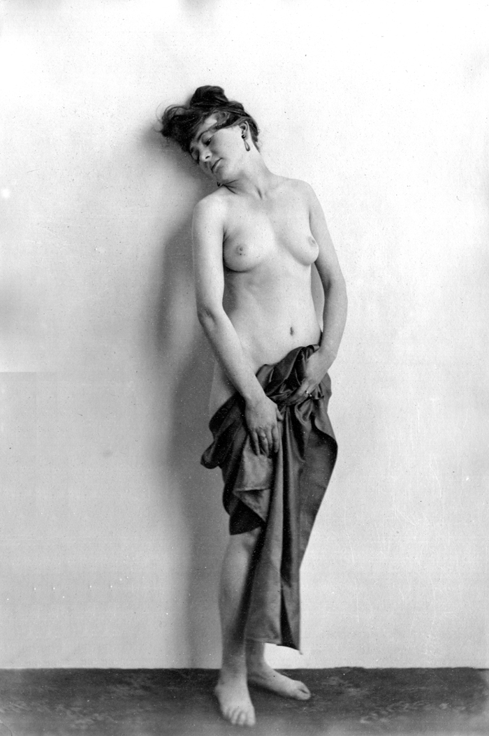 Shawl 1920s nude 8x10 Albert Arthur Allen photo.
