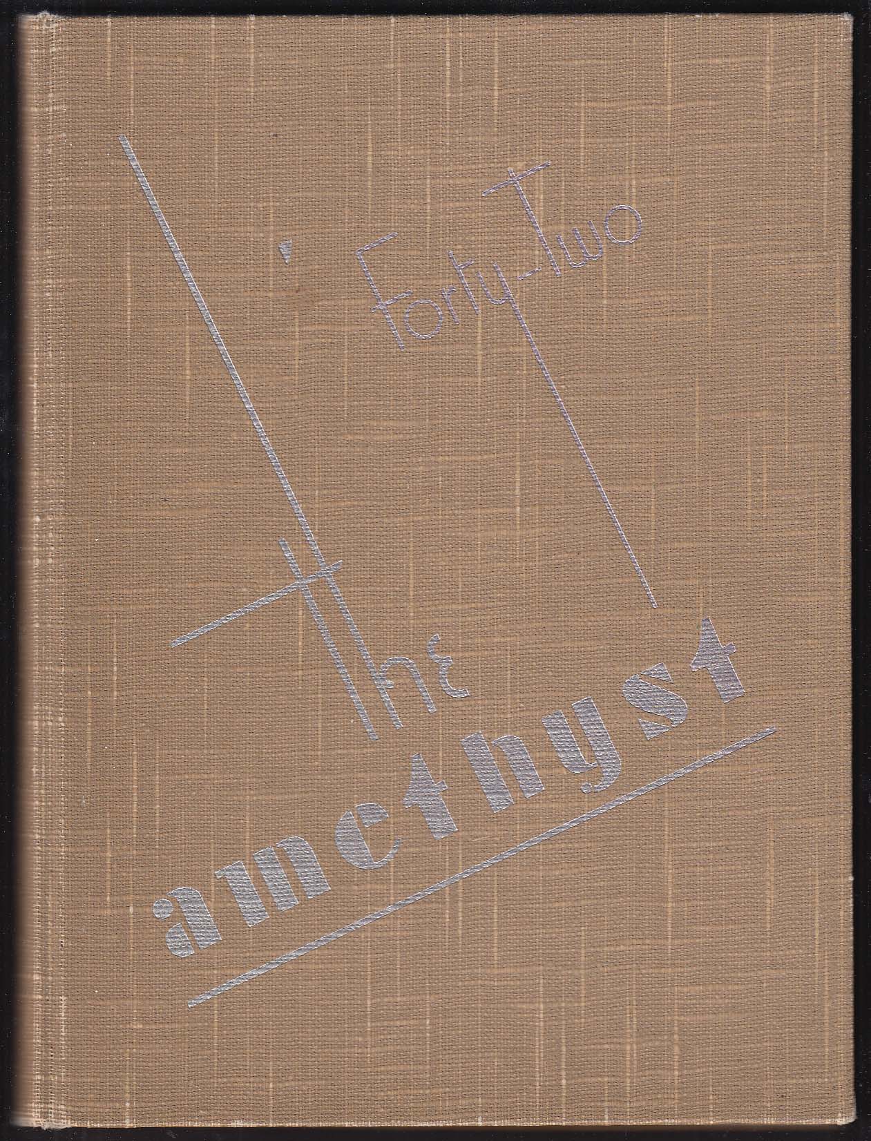 Image for The Amethyst 1942 Yearbook Deering High School Portland Maine Wilbur Ingalls