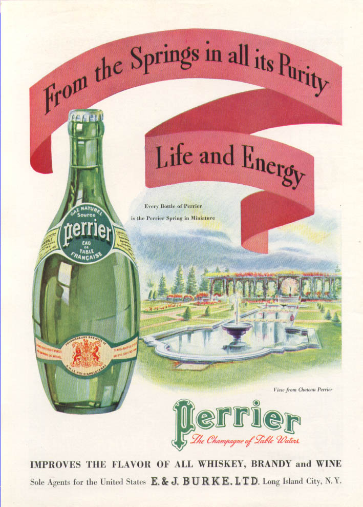 From the Springs in all its Purity Perrier ad 1934