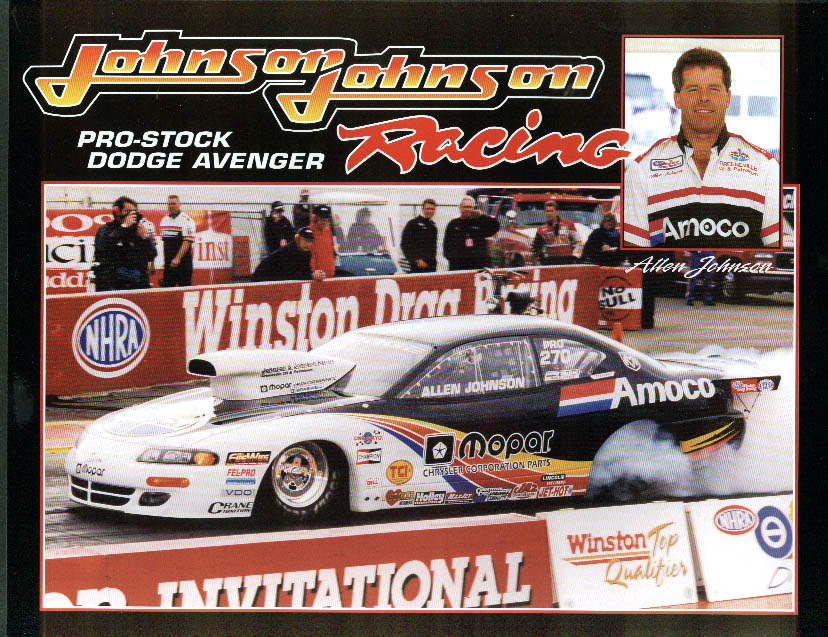 Allen Johnson Johnson Pro Stock Dodge Avenger NHRA Print 1998