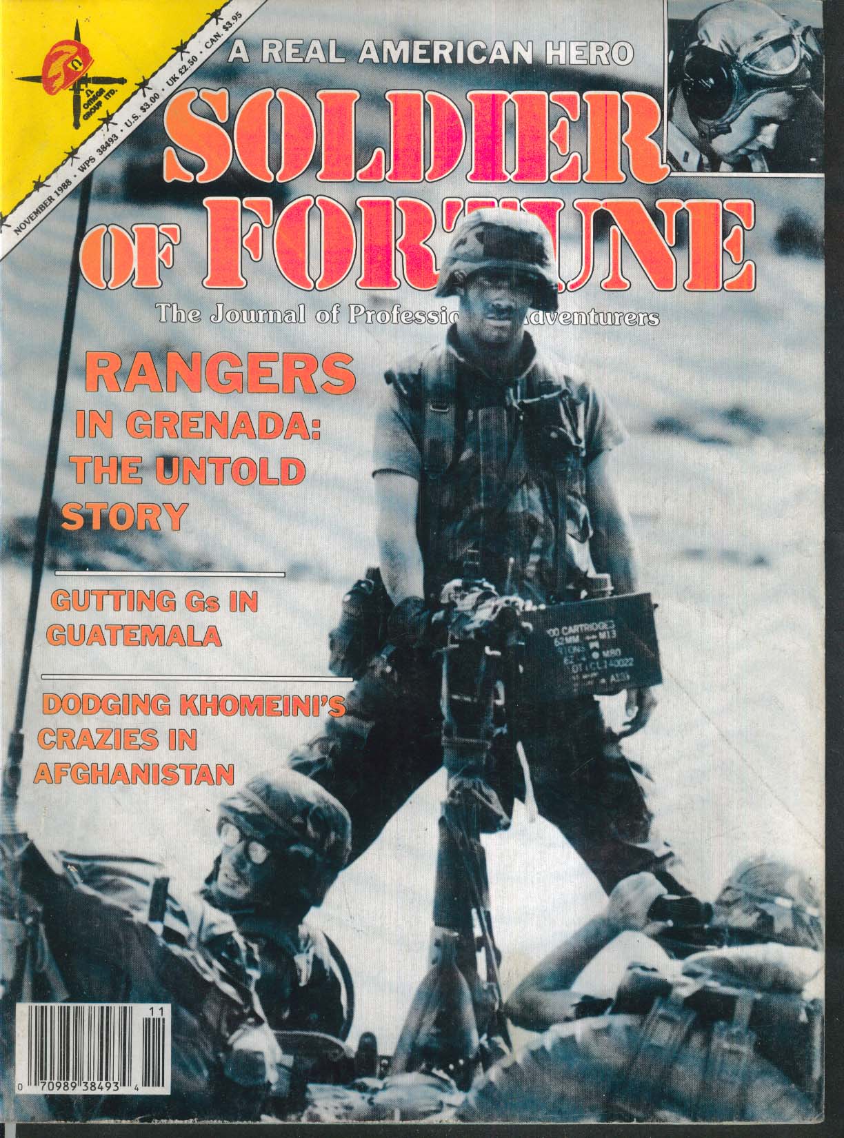 SOLDIER OF FORTUNE Rangers Grenada Khomeini Afghanistan Dukakis 11 1988