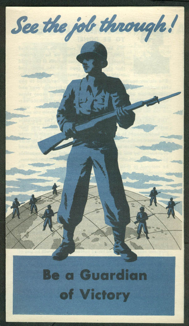See the Job Through! Join the Regular US Army Now folder 1945
