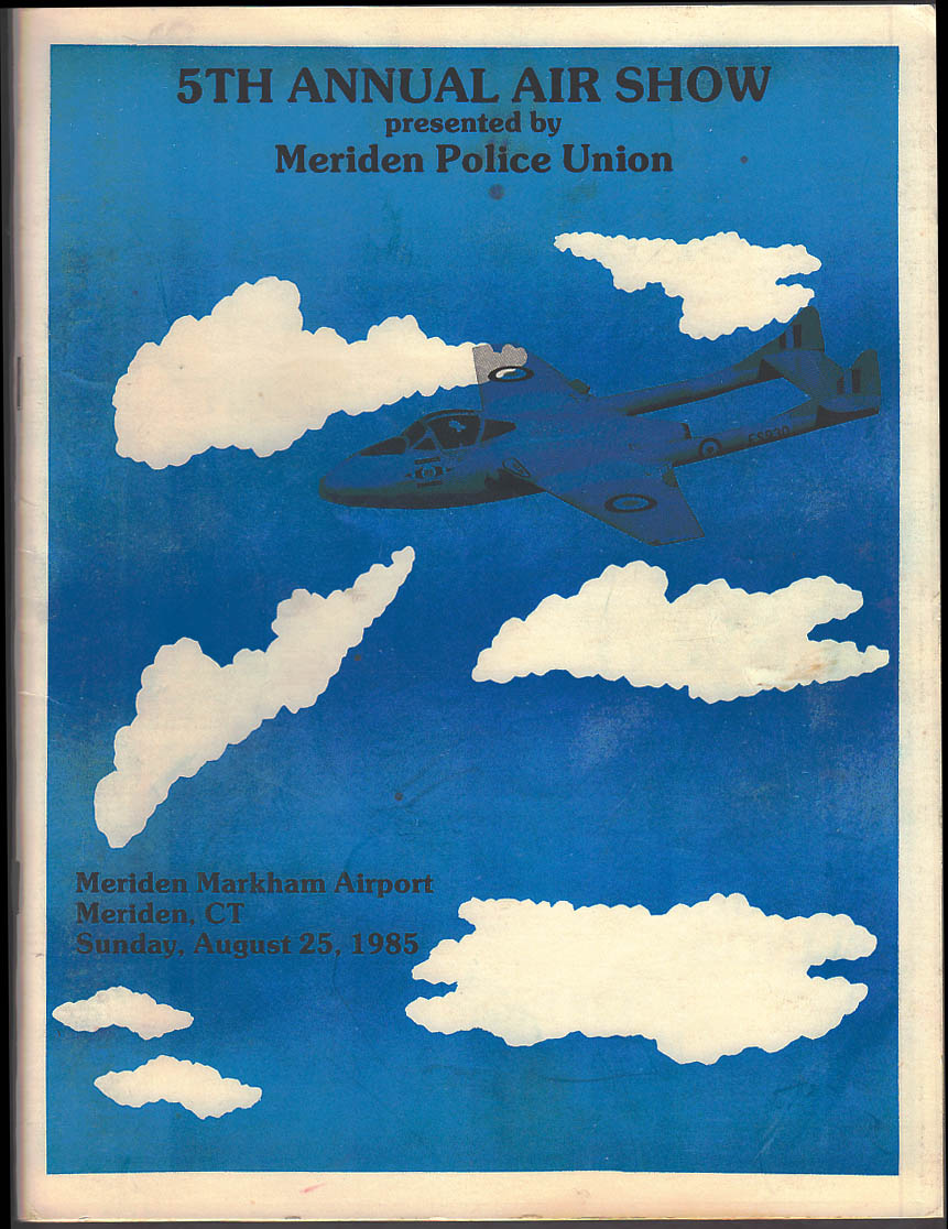 Meriden Police Union Air Show 1985 CT De Havilland Vampire; Ray-Ban  Aerobatic