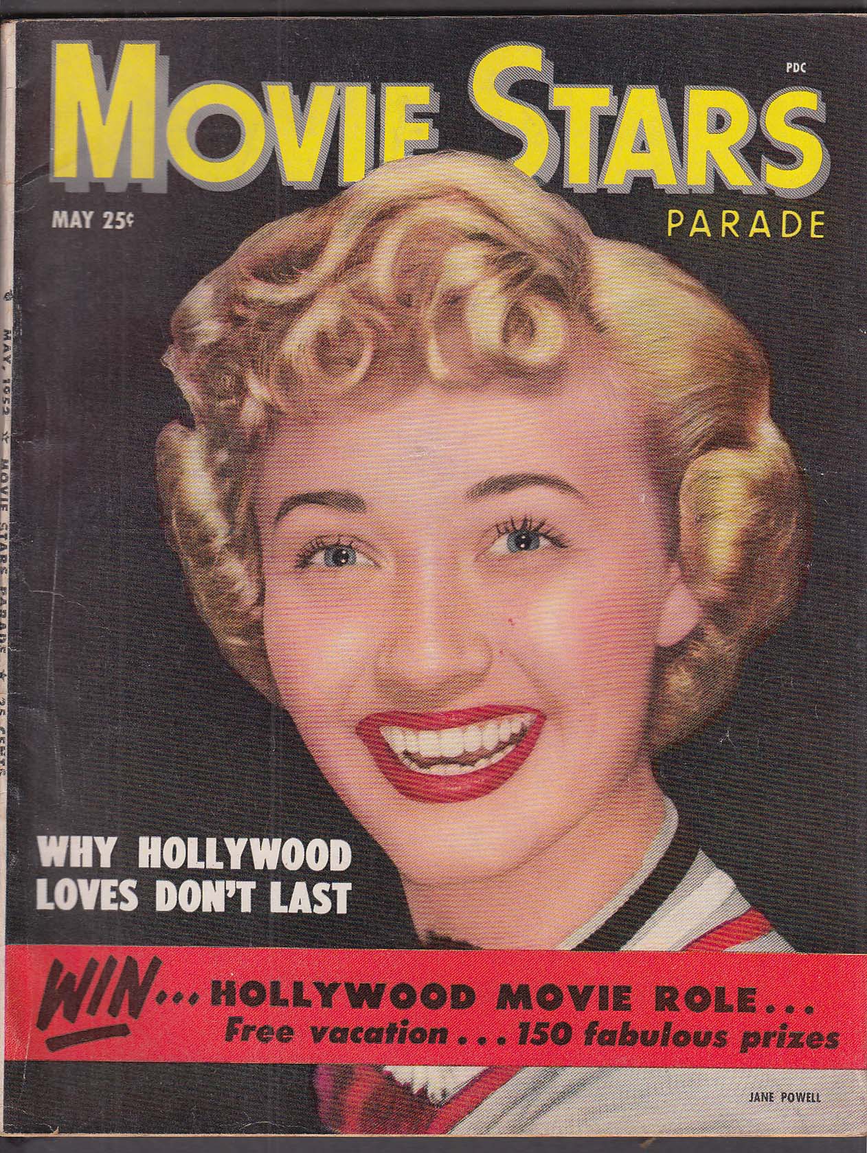 MOVIE STARS PARADE Jane Powell Tony Curtis June Haver Doris Day ++ 5 1952