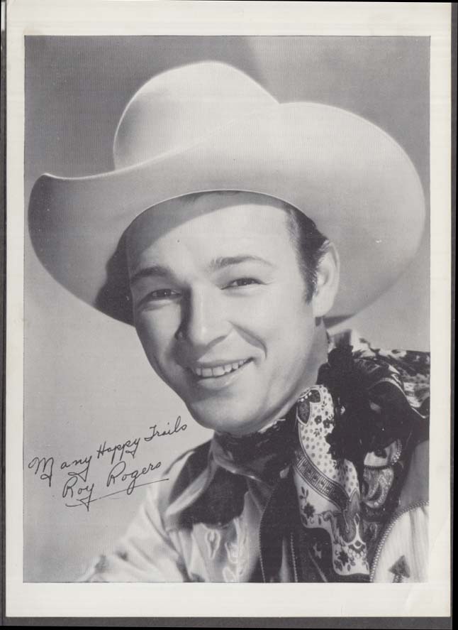 Western star Roy Rogers Many Happy Trails 5x7