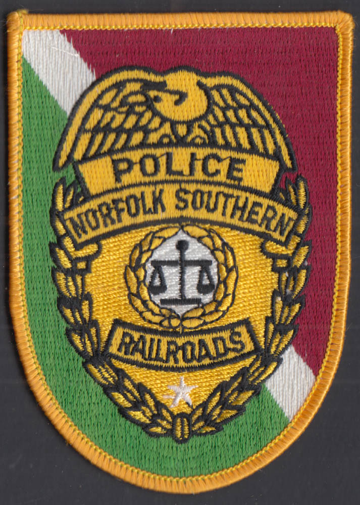 Norfolk Southern Railroad Police embroidered uniform patch unused