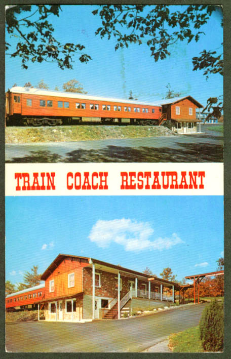 Train Coach Restaurant Tannersville PA postcard 1970 | eBay